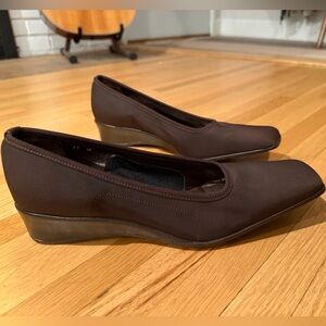 Sesto Meucci Dark Brown Women's Wedge Shoes